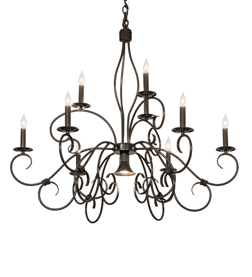 Meyda Tiffany Grace 224136 Chandelier Light - Timeless Bronze