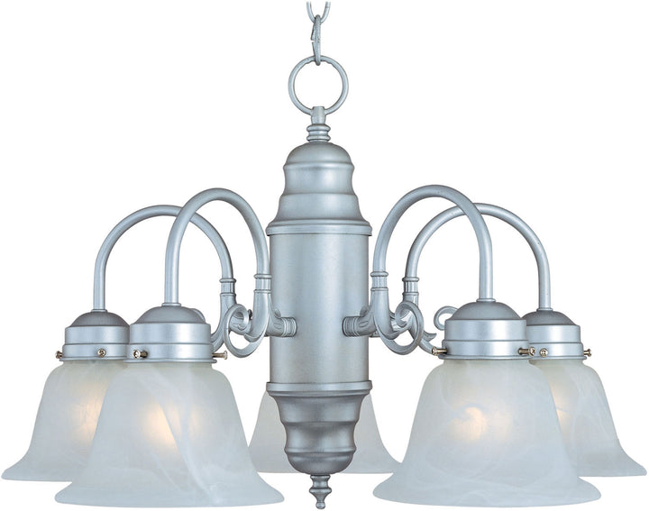 Maxim Builder Basics 91197MRSN Chandelier Light - Satin Nickel