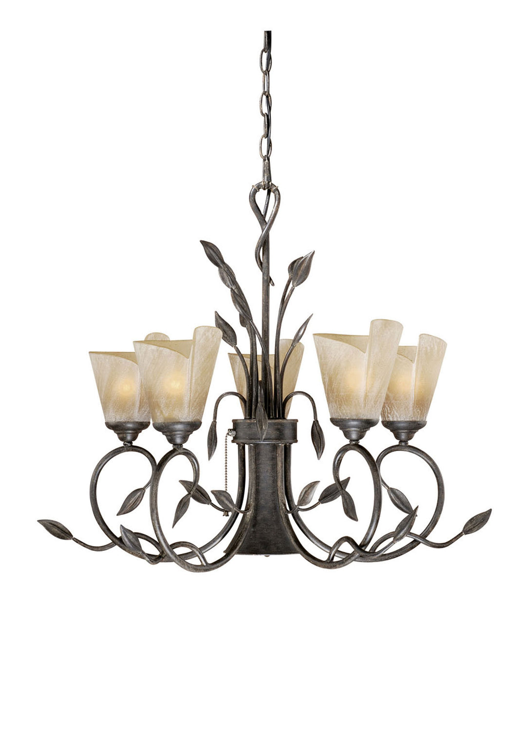 Vaxcel Capri CP-CHB006BW Chandelier Light - Black Walnut