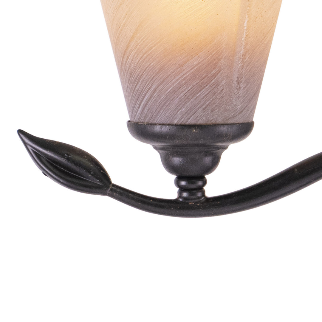 Vaxcel Capri CP-VLU003BW Bath Vanity Light 24 in. wide - Black Walnut
