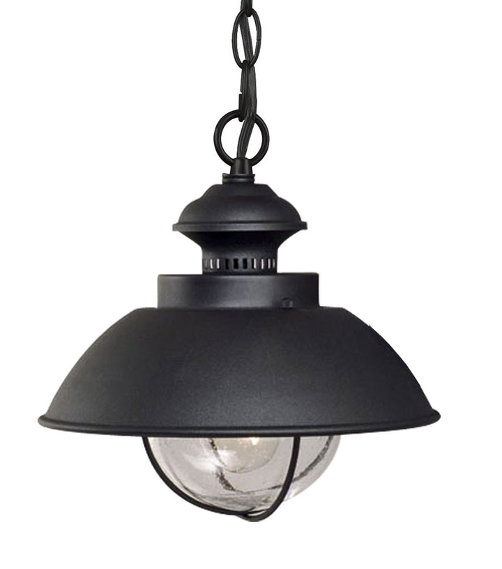 Vaxcel Lighting OD21506TB Harwich One Light Outdoor Pendant Outdoor Black