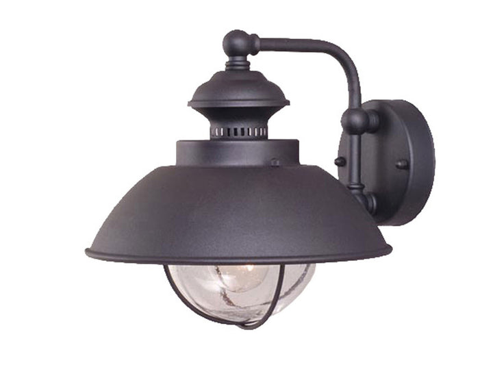 Vaxcel Lighting OW21501TB Harwich One Light Outdoor Wall Mount Outdoor Black