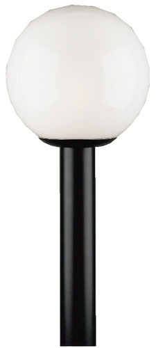 Westinghouse Lighting 6686100  Polycarbonate With White Acrylic Globe Outdoor Black