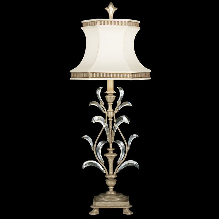 Fine Art Lighting 737810ST Beveled Arcs One Light Table Lamp Lamp Pewter, Nickel, Silver
