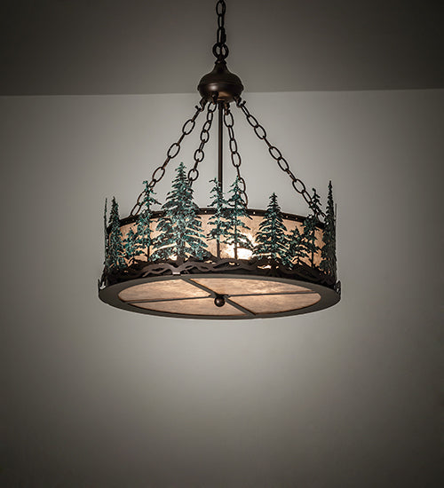 Meyda Tiffany Tall Pines 226960 Pendant Light - Mahogany Bronze