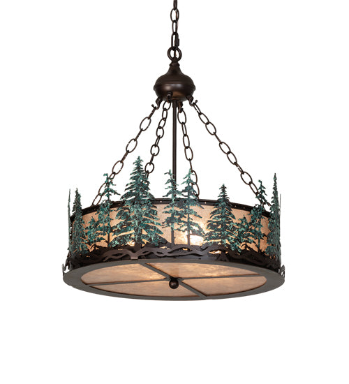 Meyda Tiffany Tall Pines 226960 Pendant Light - Mahogany Bronze