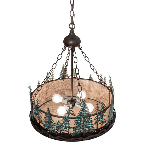 Meyda Tiffany Tall Pines 226960 Pendant Light - Mahogany Bronze