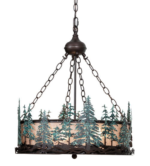 Meyda Tiffany Tall Pines 226960 Pendant Light - Mahogany Bronze
