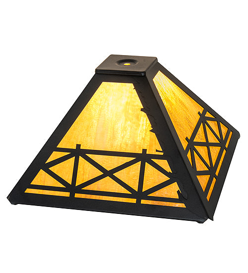 Meyda Tiffany Lighting 22729 Corral Shade Lamp Bronze / Dark