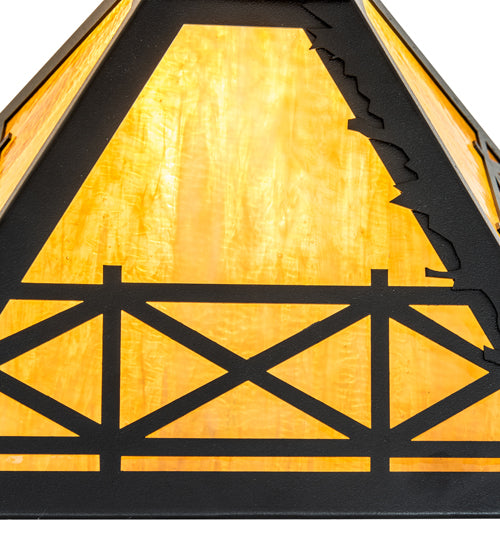 Meyda Tiffany Lighting 22729 Corral Shade Lamp Bronze / Dark
