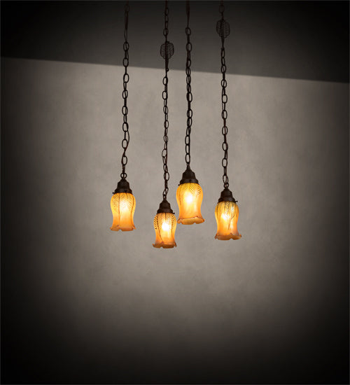 Meyda Tiffany Bungalow 227606 Pendant Light - Craftsman Brown