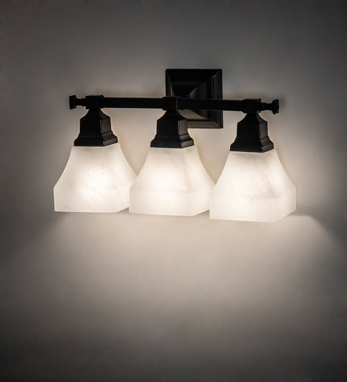 Meyda Tiffany Bungalow 227611 Bath Vanity Light 19 in. wide - Craftsman Brown