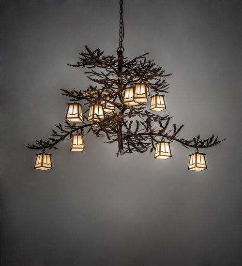 Meyda Tiffany Pine Branch 228470 Chandelier Light - Vintage Copper