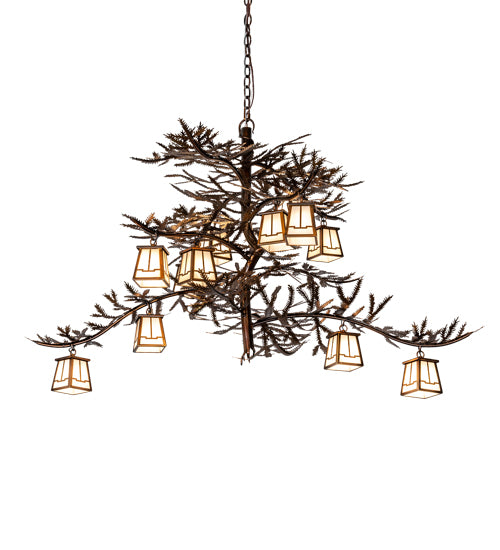 Meyda Tiffany Pine Branch 228470 Chandelier Light - Vintage Copper