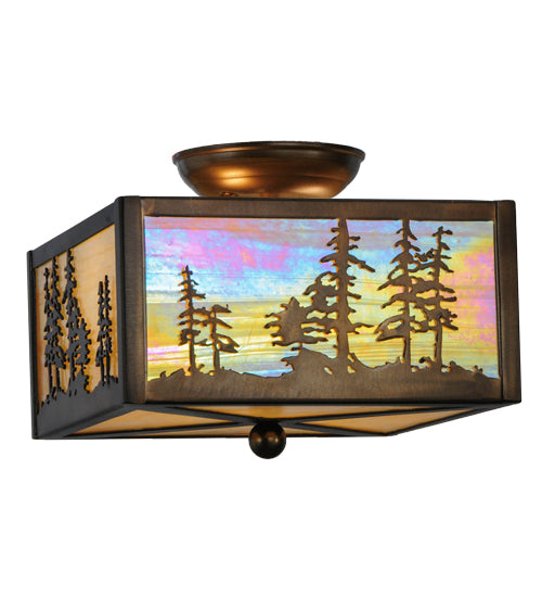 Meyda Tiffany Tall Pines 22864 Ceiling Light - Antique Copper