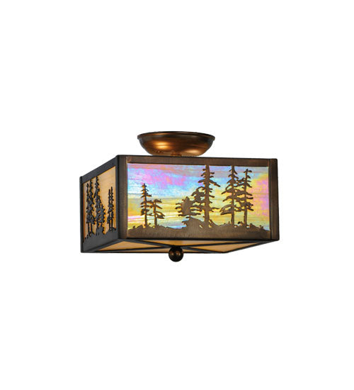 Meyda Tiffany Tall Pines 22864 Ceiling Light - Antique Copper