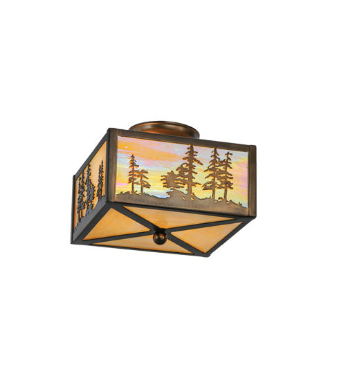 Meyda Tiffany Tall Pines 22864 Ceiling Light - Antique Copper