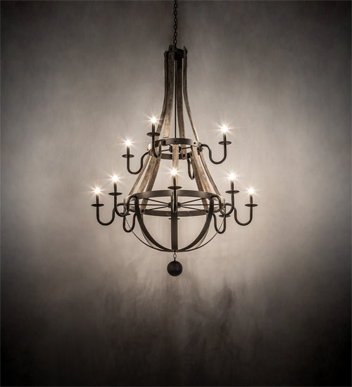 Meyda Tiffany Barrel Stave 230170 Chandelier Light - Oil Rubbed Bronze