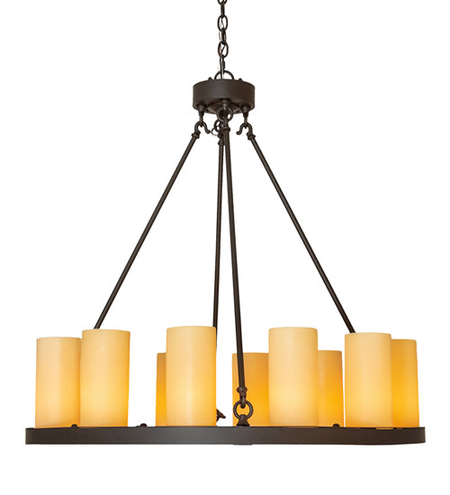Meyda Tiffany Loxley 230212 Chandelier Light - Oil Rubbed Bronze