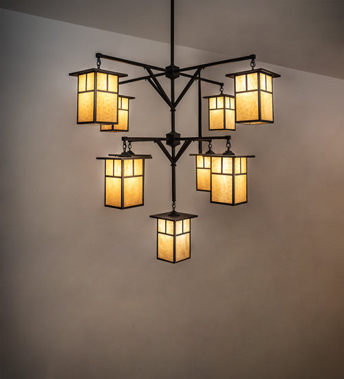 Meyda Tiffany Hyde Park 230747 Chandelier Light - Craftsman Brown