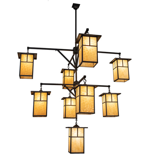 Meyda Tiffany Hyde Park 230747 Chandelier Light - Craftsman Brown