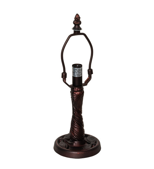 Meyda Tiffany Lighting 230949 Twisted Fly One Light Table Base Lamp Bronze / Dark