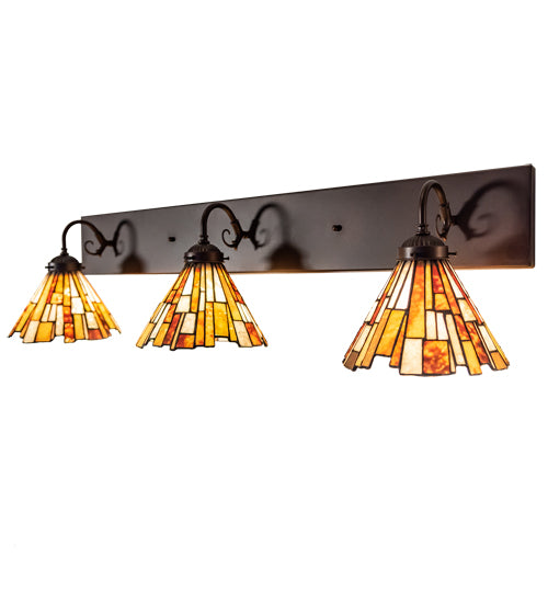 Meyda Tiffany Delta 231033 Bath Vanity Light 36 in. wide - Mahogany Bronze