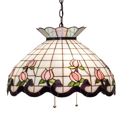 Meyda Tiffany Roseborder 232764 Chandelier Light - Mahogany Bronze