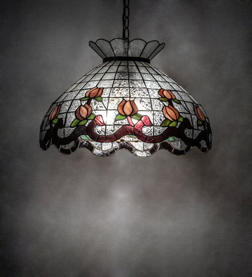 Meyda Tiffany Roseborder 232771 Chandelier Light - Mahogany Bronze