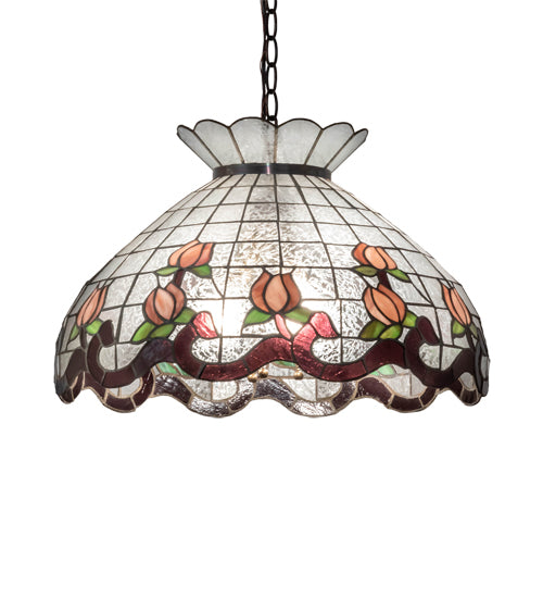 Meyda Tiffany Roseborder 232771 Chandelier Light - Mahogany Bronze