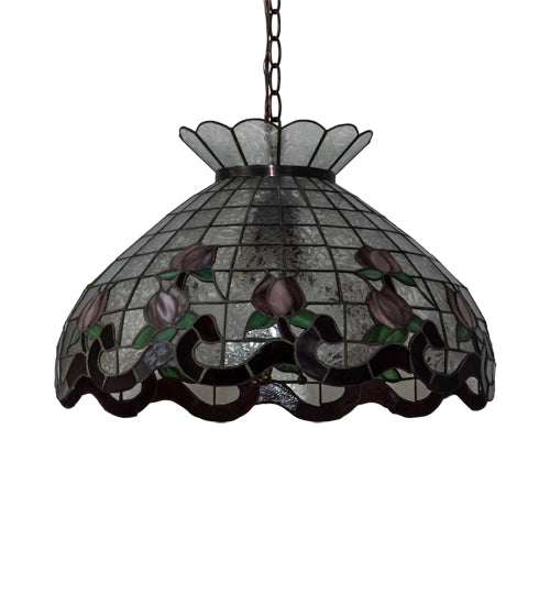 Meyda Tiffany Roseborder 232771 Chandelier Light - Mahogany Bronze