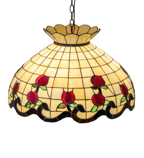 Meyda Tiffany Roseborder 232772 Chandelier Light - Mahogany Bronze