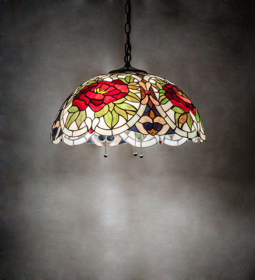 Meyda Tiffany Renaissance Rose 232774 Chandelier Light - Mahogany Bronze