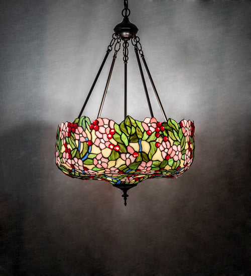 Meyda Tiffany Tiffany Cherry Blossom 232776 Chandelier Light - Mahogany Bronze