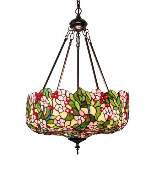 Meyda Tiffany Tiffany Cherry Blossom 232776 Chandelier Light - Mahogany Bronze
