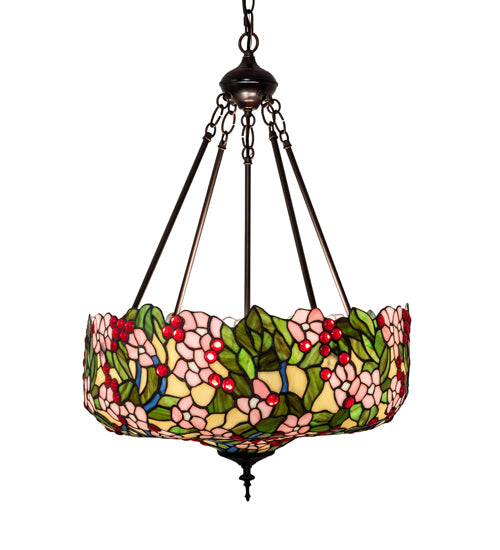 Meyda Tiffany Tiffany Cherry Blossom 232776 Chandelier Light - Mahogany Bronze
