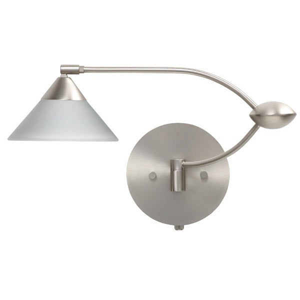 Besa Lighting 1WU-117607-SN Modern Kona Lamp Satin Nickel