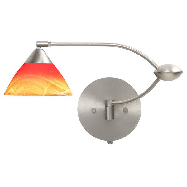 Besa Lighting 1WU-1743SL-SN Modern Domi Lamp Satin Nickel