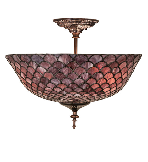 Meyda Tiffany Fishscale 23310 Ceiling Light - Mahogany Bronze