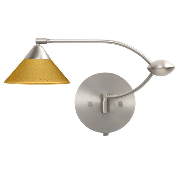 Besa Lighting 1WU-282490-SN Modern Kona Lamp Satin Nickel