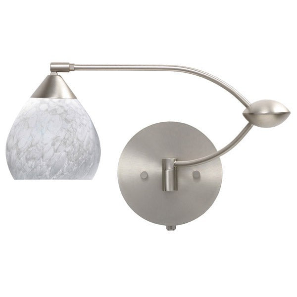 Besa Lighting 1WU-560519-SN Modern Tay Tay Lamp Satin Nickel