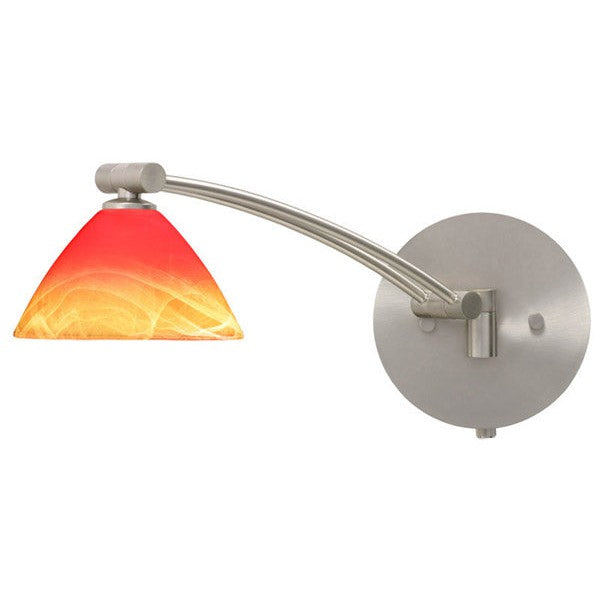 Besa Domi 1WW-1743SL-SN Wall Sconce Light - Satin Nickel