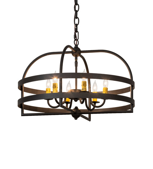 Meyda Tiffany Aldari 233402 Chandelier Light - Wrought Iron