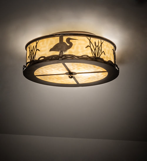 Meyda Tiffany Wildlife At Dawn 233512 Ceiling Light - Antique Copper