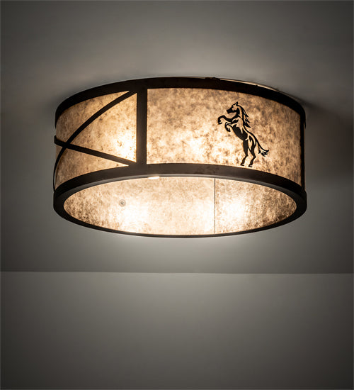 Meyda Tiffany Black Stallion 233537 Ceiling Light - Mahogany Bronze