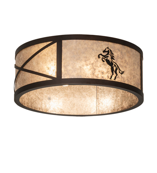 Meyda Tiffany Black Stallion 233537 Ceiling Light - Mahogany Bronze