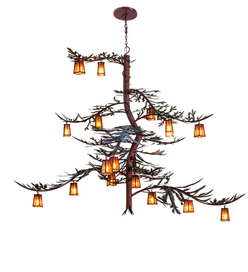 Meyda Tiffany Pine Branch 233599 Chandelier Light - Rust