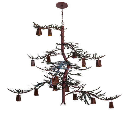 Meyda Tiffany Pine Branch 233599 Chandelier Light - Rust