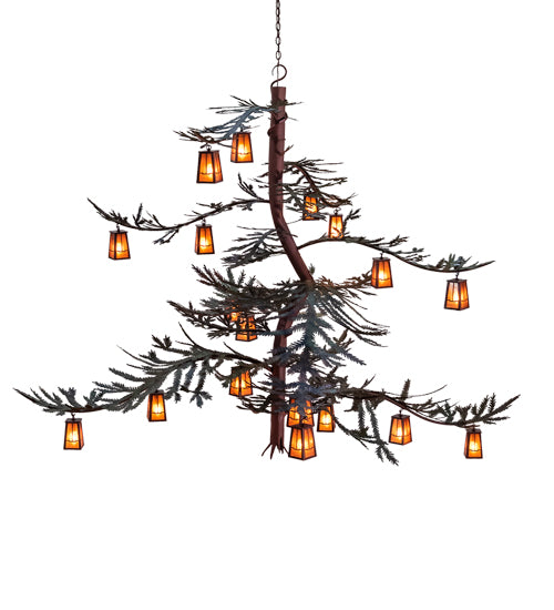 Meyda Tiffany Pine Branch 233599 Chandelier Light - Rust