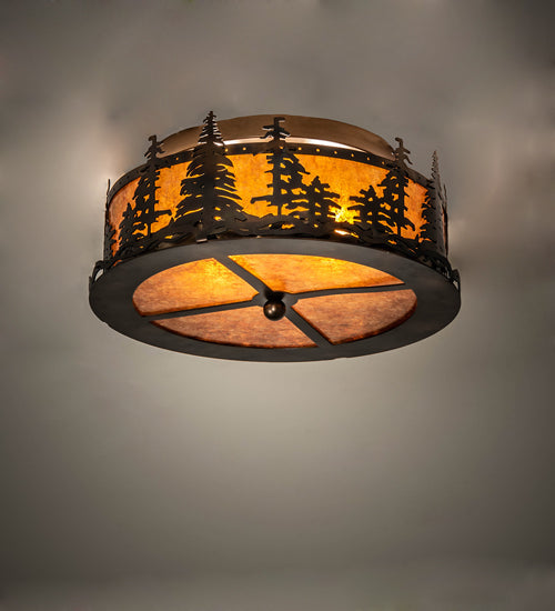 Meyda Tiffany Tall Pines 233628 Ceiling Light - Antique Copper,Burnished